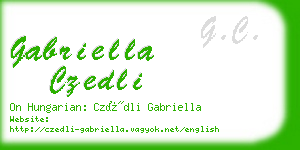 gabriella czedli business card